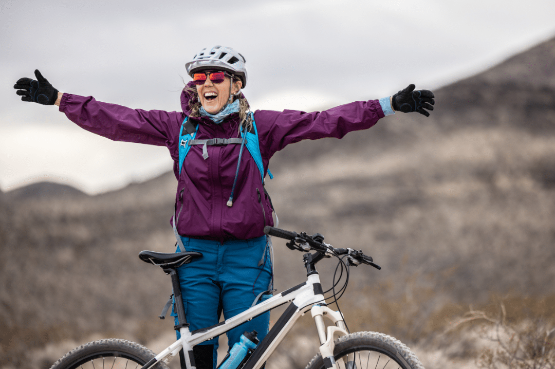 biking happy facing your fears